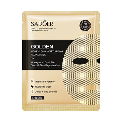 SADOER 24K Gold Honeycomb Face Mask – Deep Hydration and Smooth Skin Rejuvenation | Fyvra - Fyvra