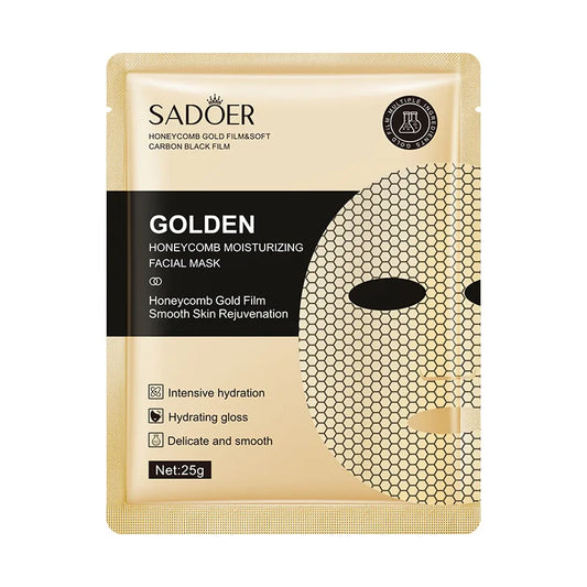 SADOER 24K Gold Honeycomb Face Mask – Deep Hydration and Smooth Skin Rejuvenation | Fyvra - Fyvra