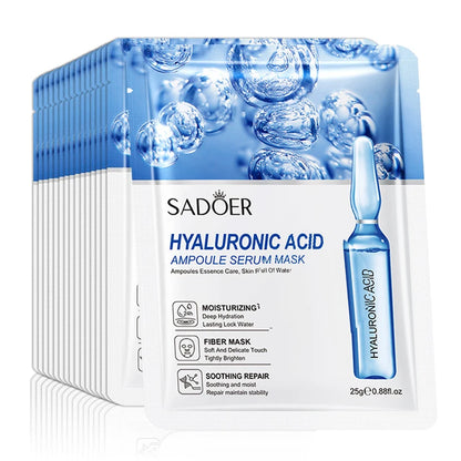 10-pack SADOER Hyaluronic Acid Ansiktsmasker | Fyvra - Fyvra