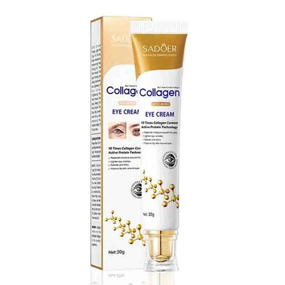SADOER Collagen Ögonkräm – Minskar Mörka Ringar & Påsar | Återfuktande & Uppstramande | Fyvra - Fyvra